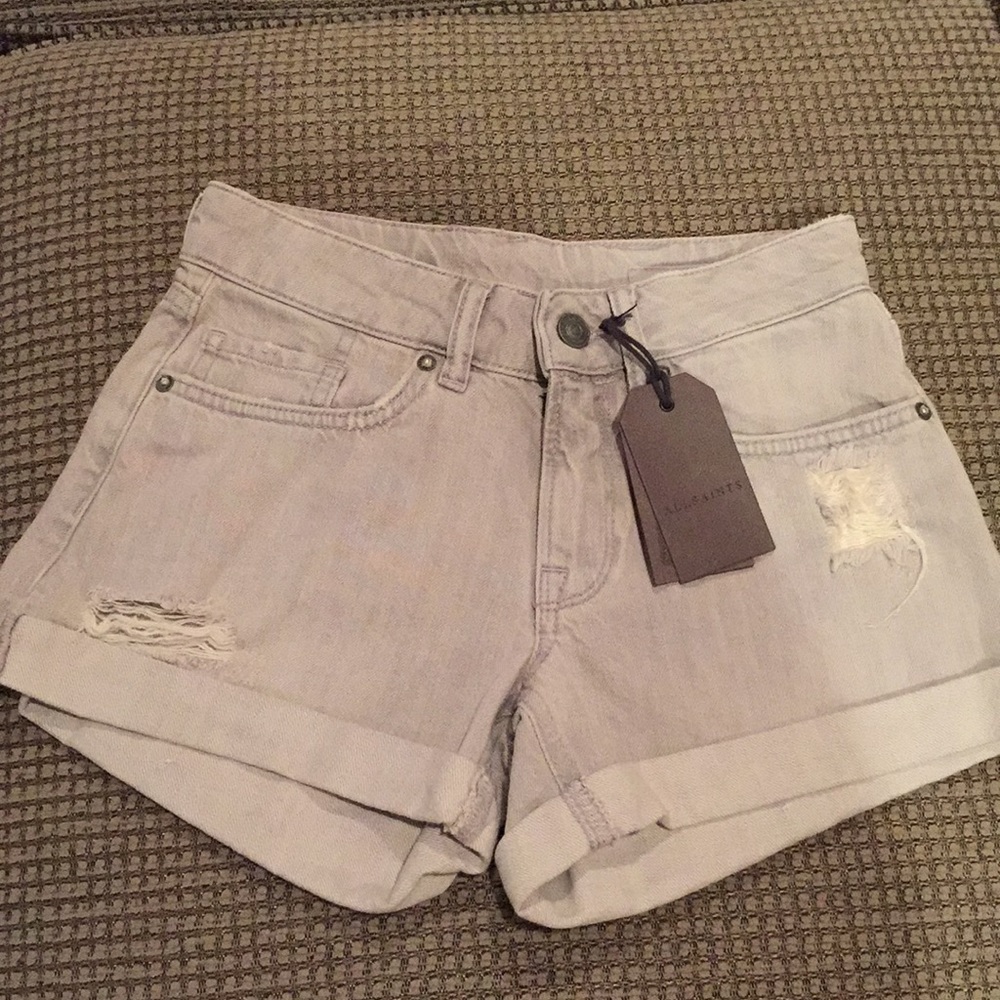 All Saints gray shorts